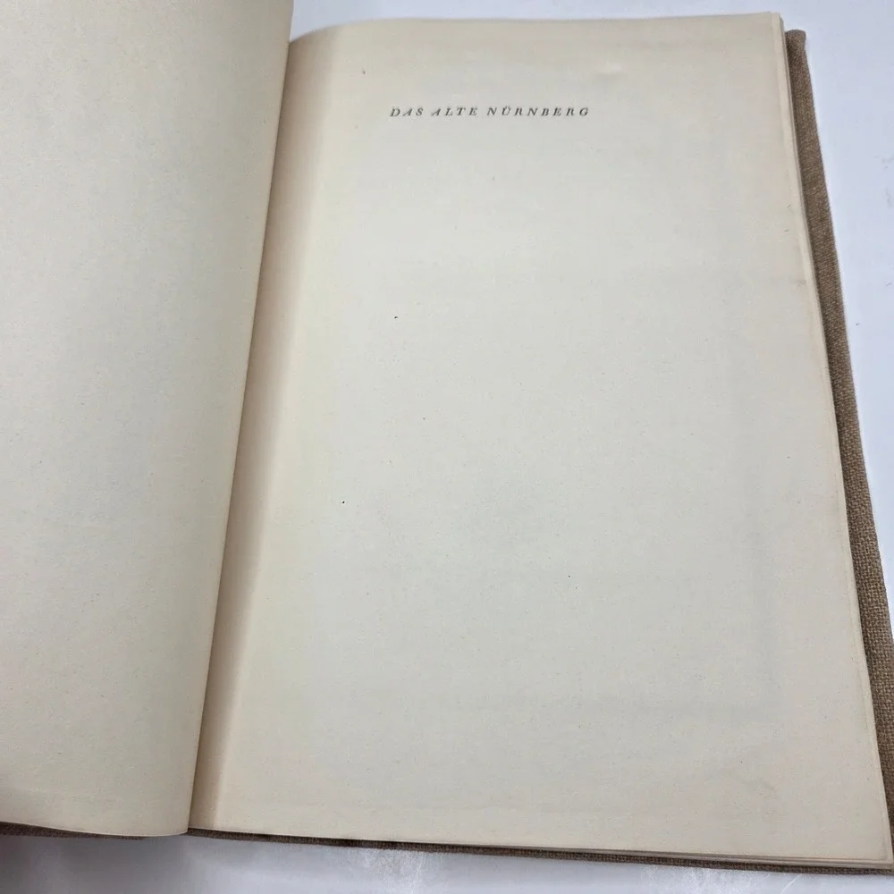 Das Alte Nürnberg Justus Bier 1926 German History Architecture City Plan BB13